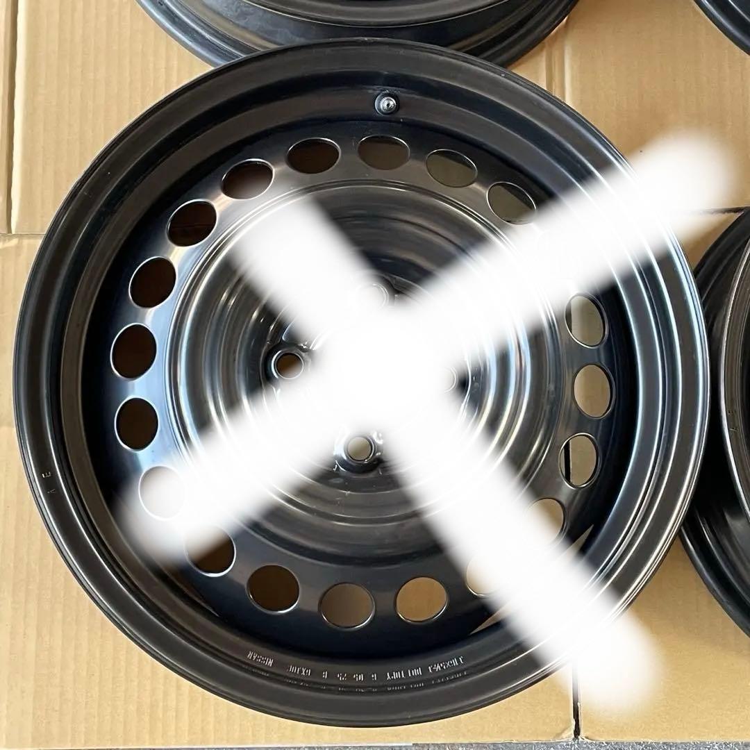 送料込み　②日産　E13ノート後期　純正鉄ホイール　新車外し　①と同時購入必須