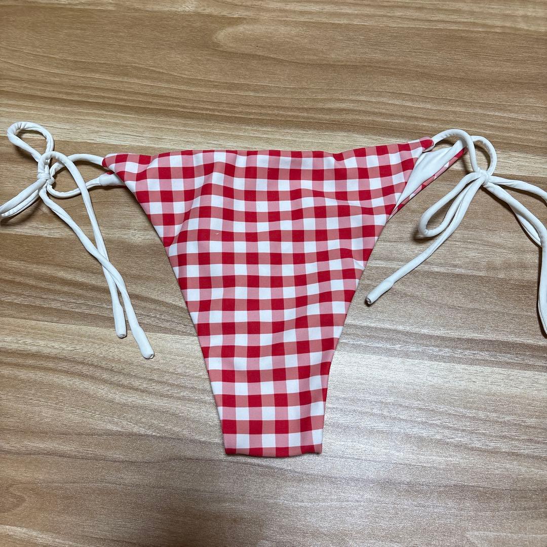 ALEXIA STAM 赤 ギンガムチェック 水着 Girls talk