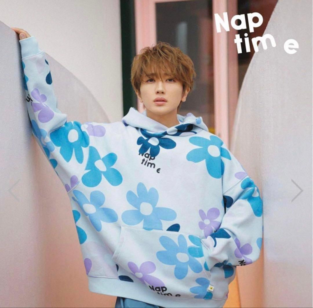 Nap time フラワーパターン パーカー