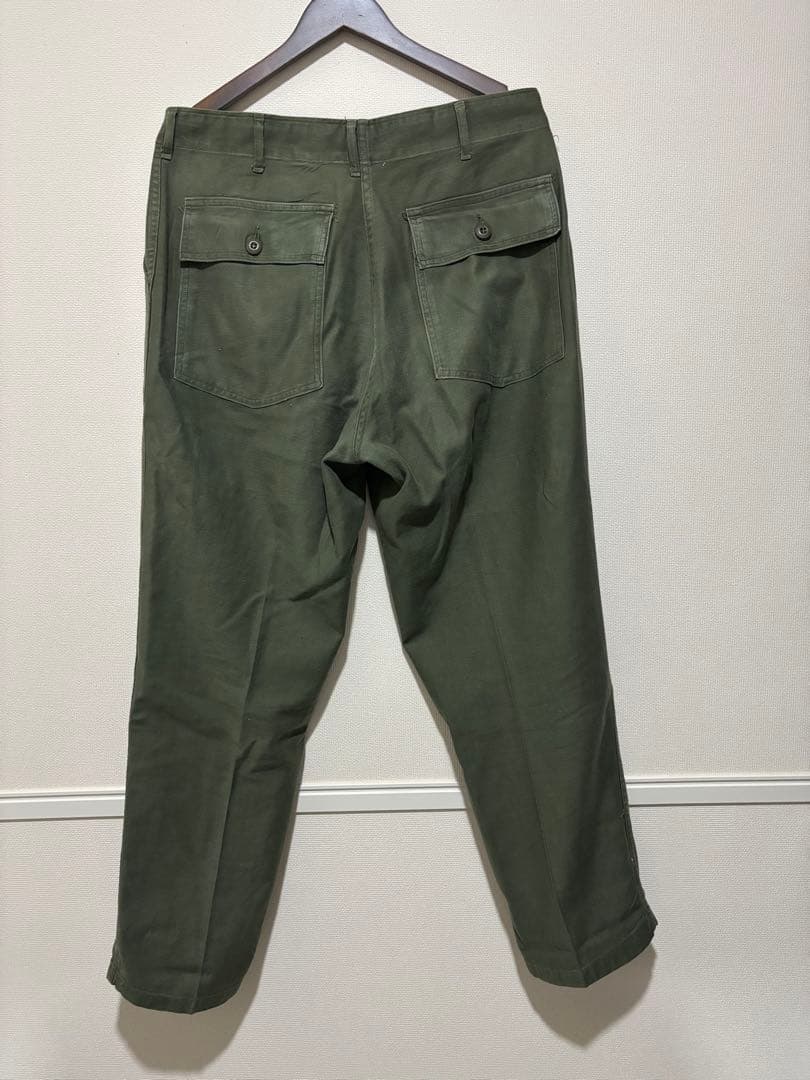 【1972年製】米軍実物 OG-107 ユーティリティパンツ ベイカーパンツ