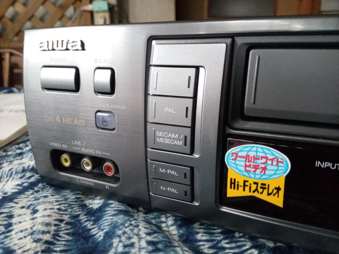【ジャンクですが美品】ワールドワイドビデオ aiwa HV-MX100VHS