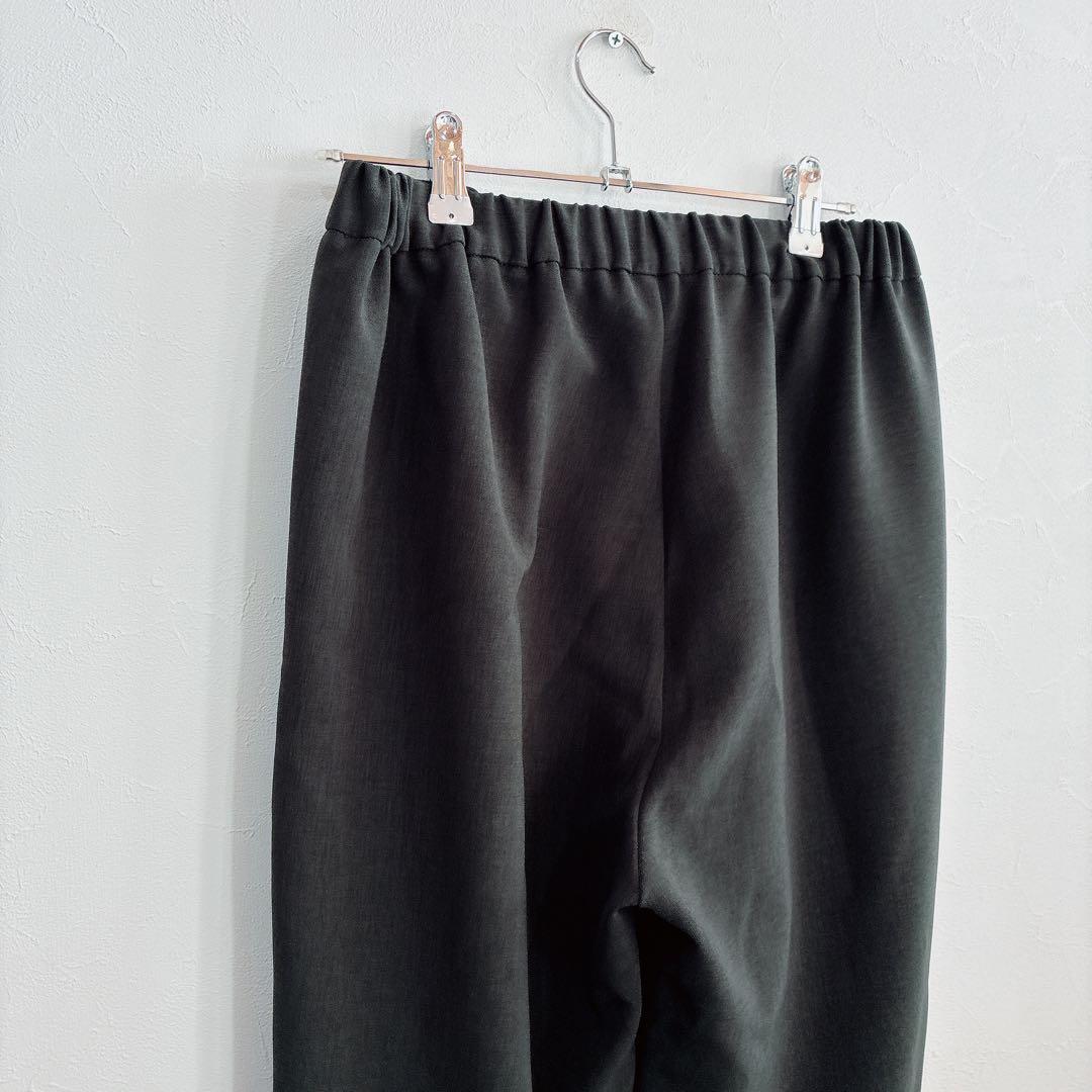 未使用 TRAVAIL MANUEL ダブルクロス 1タックストレートパンツ M