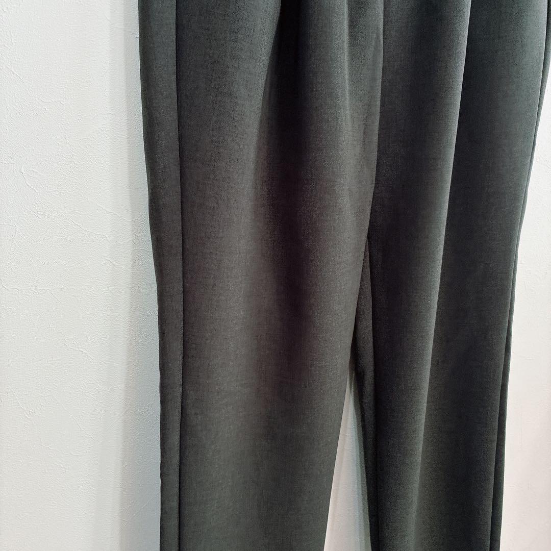 未使用 TRAVAIL MANUEL ダブルクロス 1タックストレートパンツ M