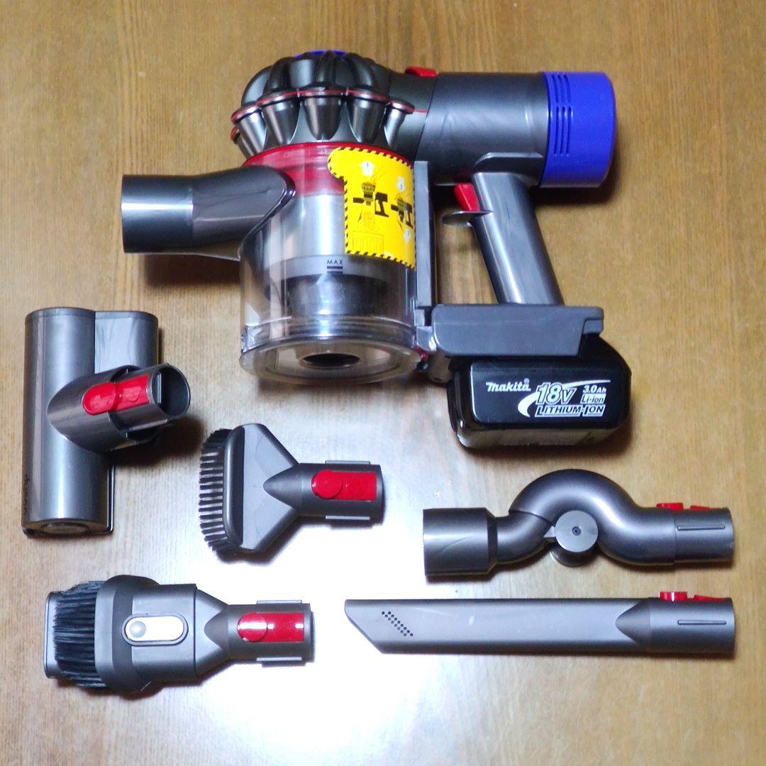 ダイソン SV11掃除機＋マキタ18vアダプターセット 完全分解清掃済み 動作品