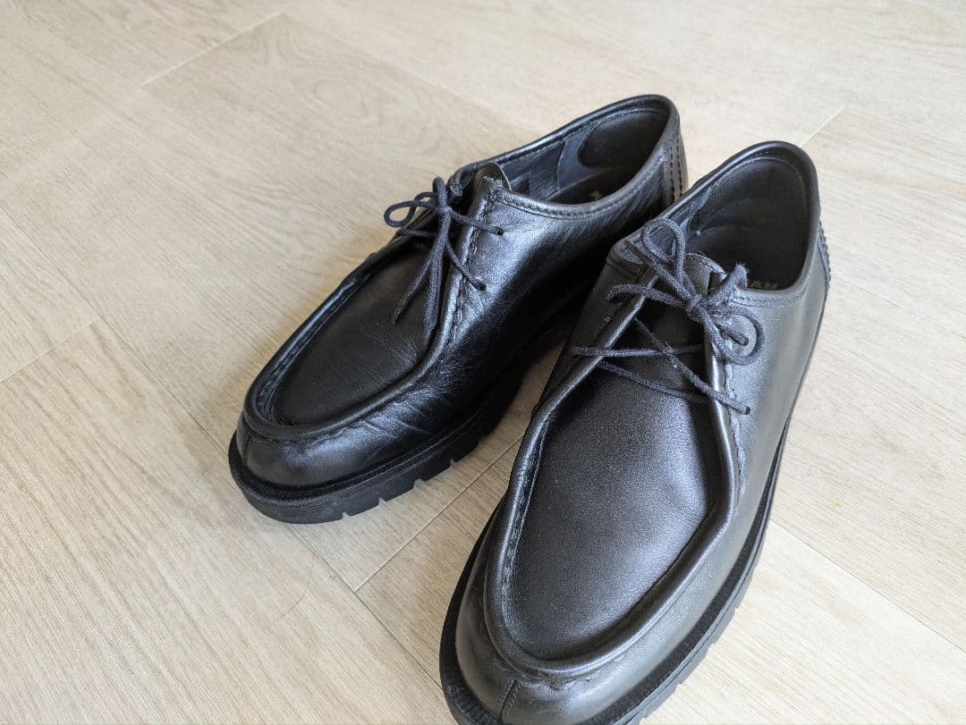 KLEMAN ブラックレザー モカシンシューズ