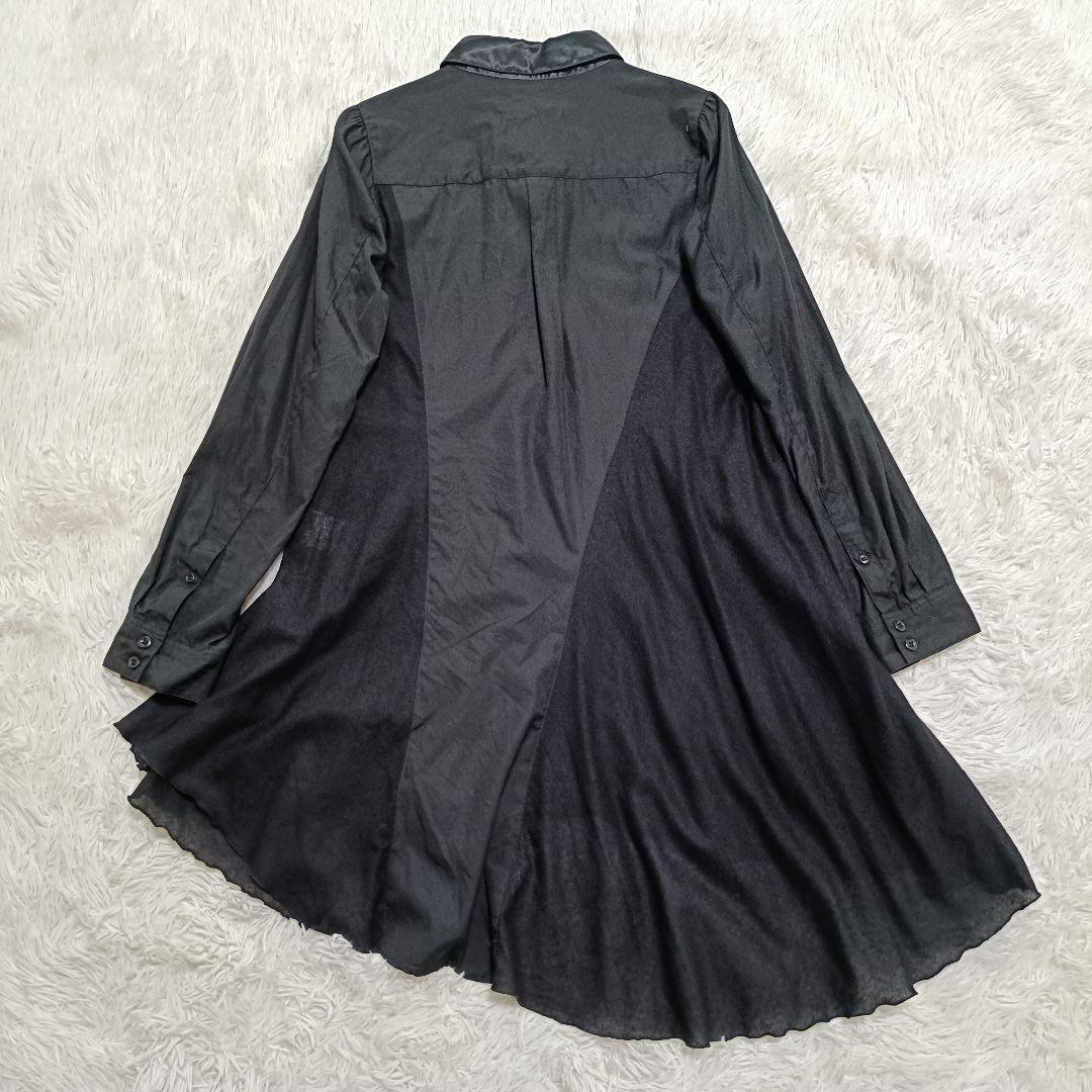 美品♪OLLEBOREBLA アルベロベロ 変形チュニックブラウス 異素材結合