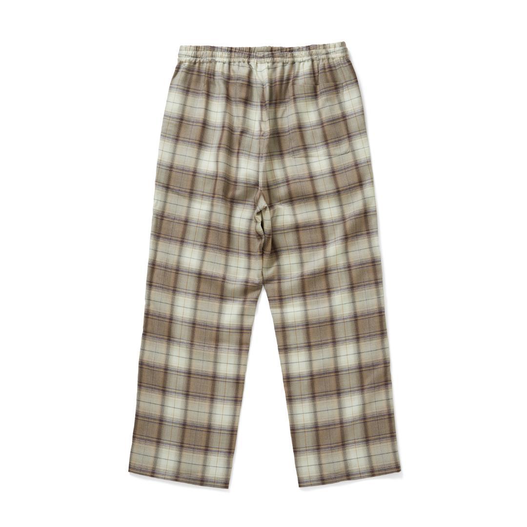 オーラリー　SUPER LIGHT WOOL CHECK EASY SLACKS