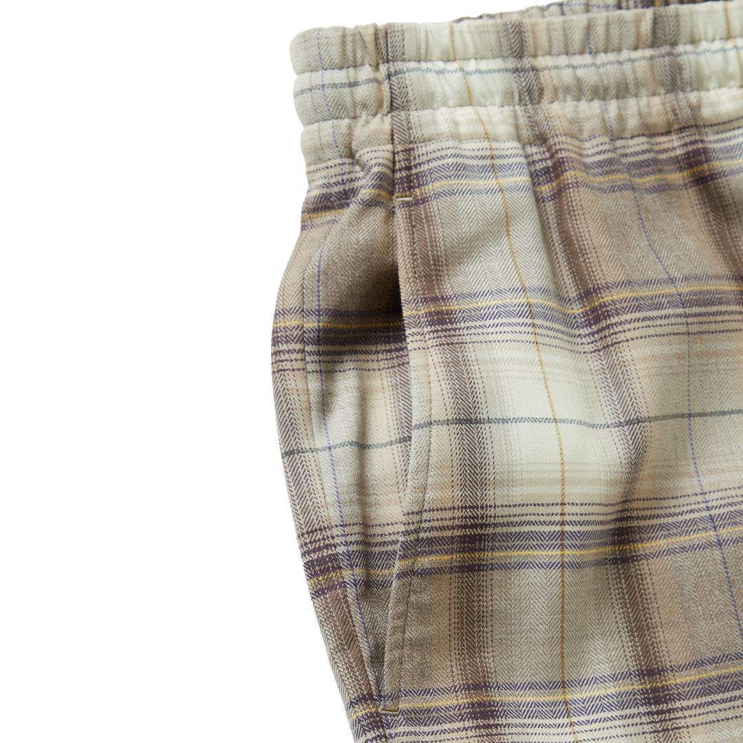 オーラリー　SUPER LIGHT WOOL CHECK EASY SLACKS