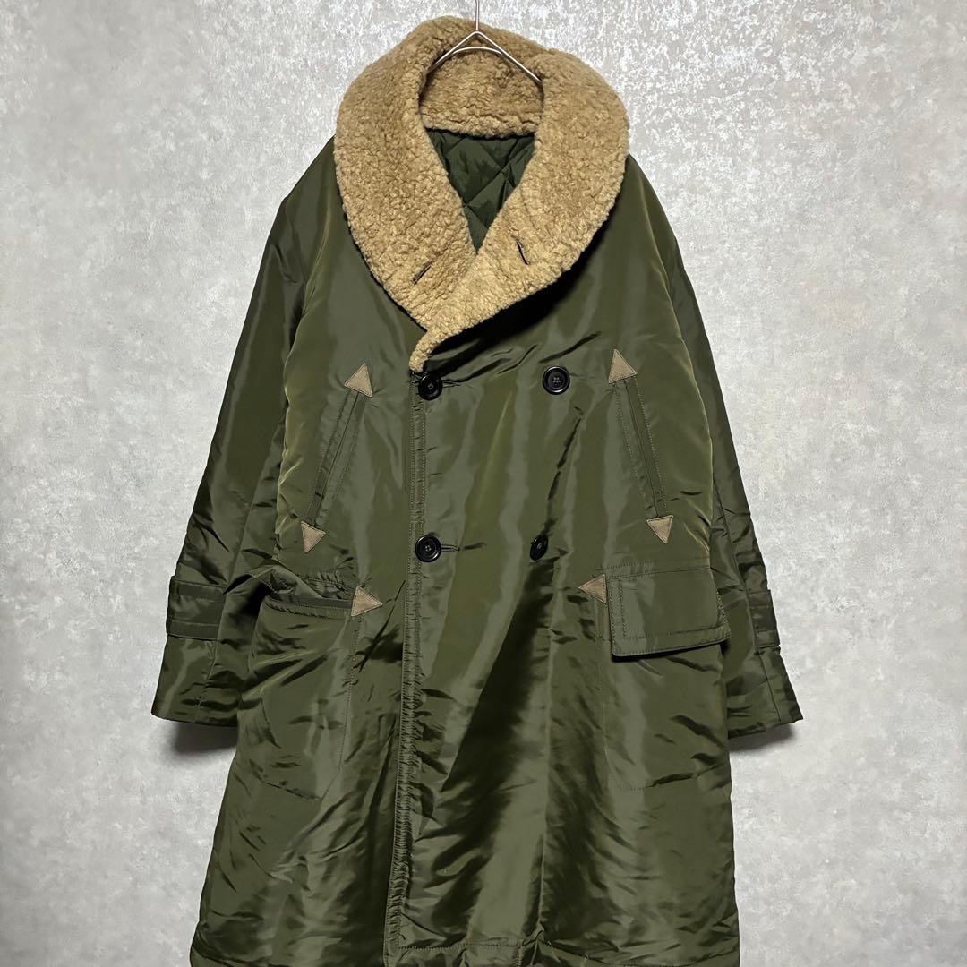 【美品】45R　フォーティーファイブアール 45rpm ナイロン×ボアのコート