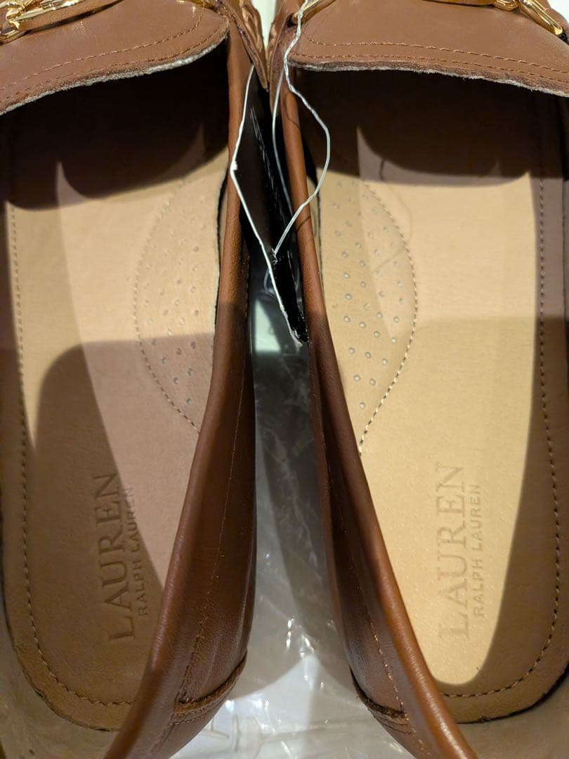 Ralph Lauren ブラウンレザー ローファー