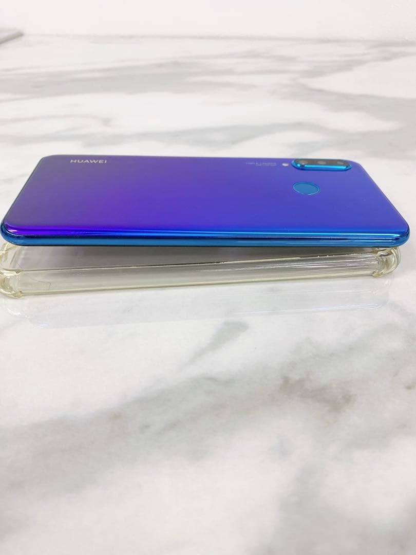 ＋HUAWEI P30 lite ピーコックブルー　64GB MAR-LX2J