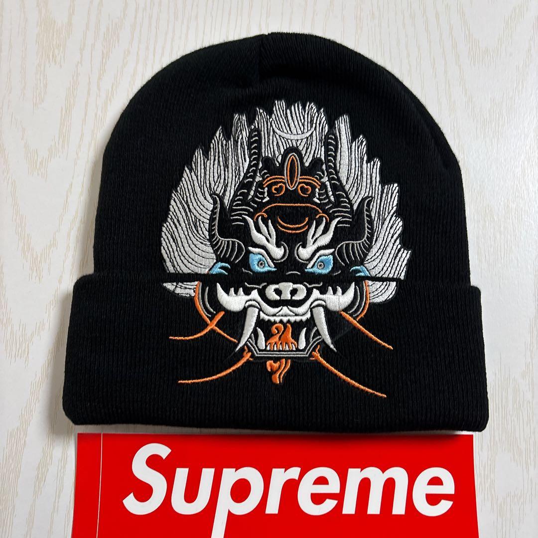 Supreme シュプリーム demon ニット帽　ビーニー ブラック　黒
