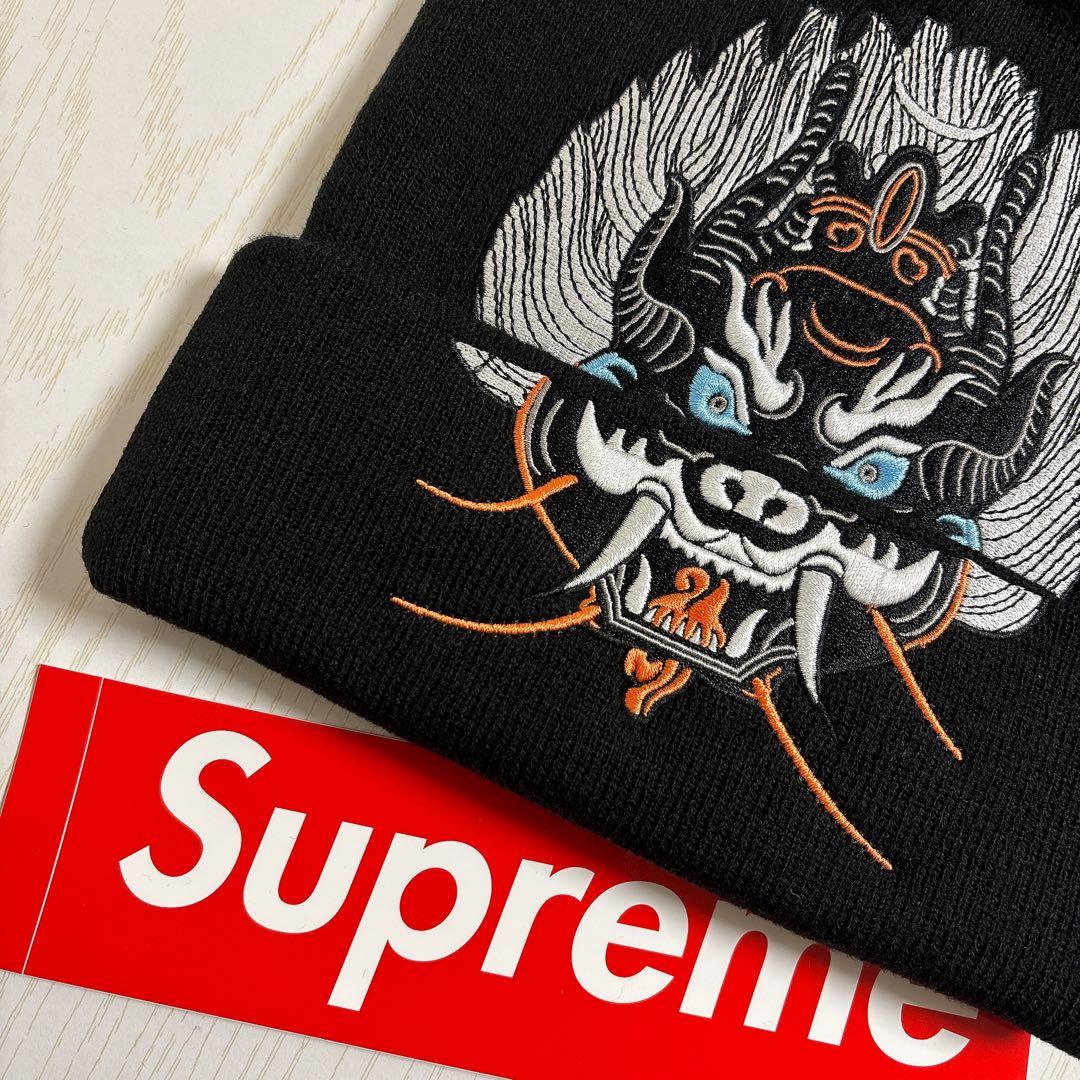 Supreme シュプリーム demon ニット帽　ビーニー ブラック　黒