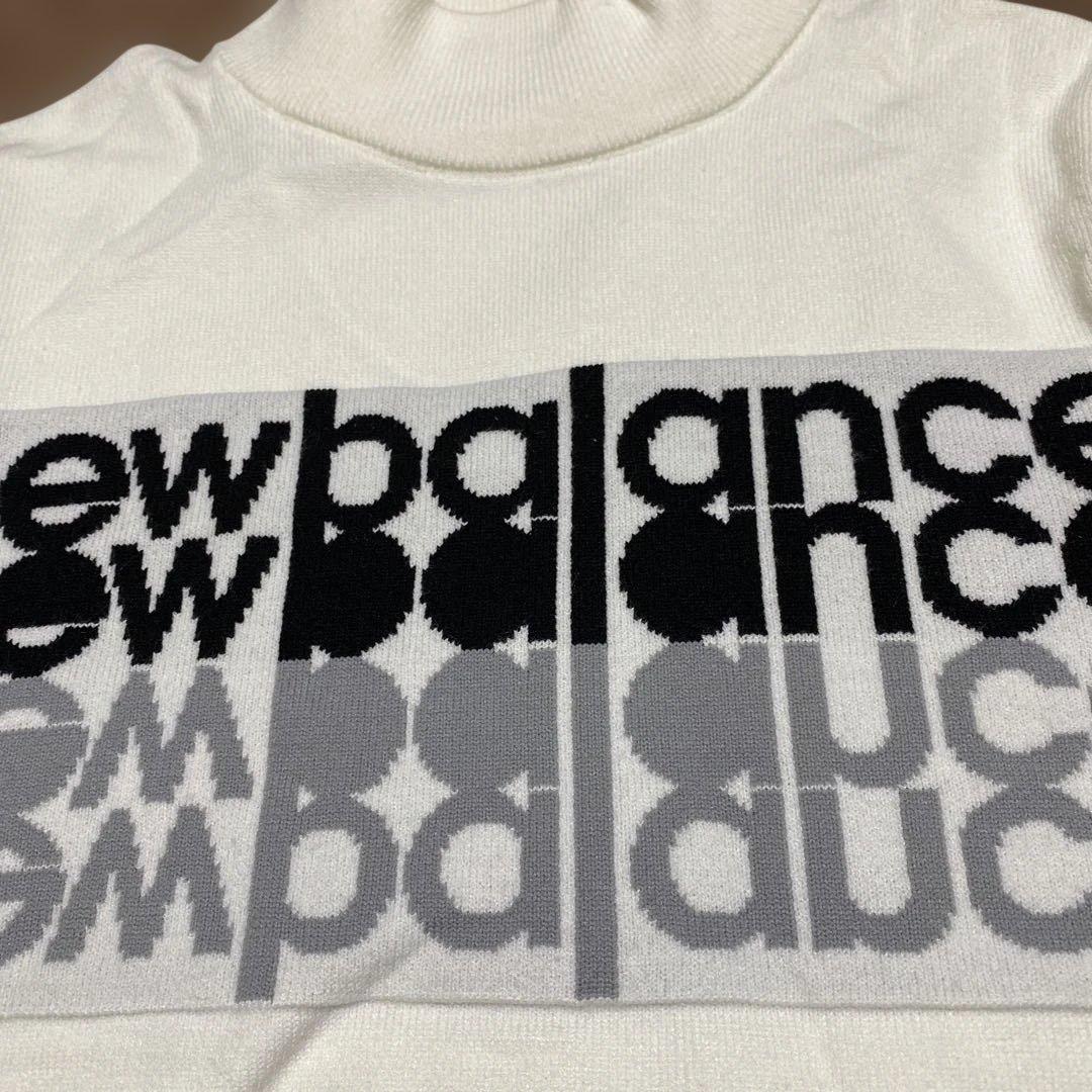 new balance ゴルフホワイト タートルネックセーター