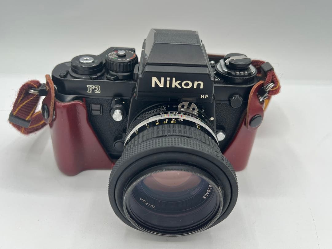 Nikon F3 一眼レフカメラ 本体 レンズ 3個 バッグ 攻略本 セット