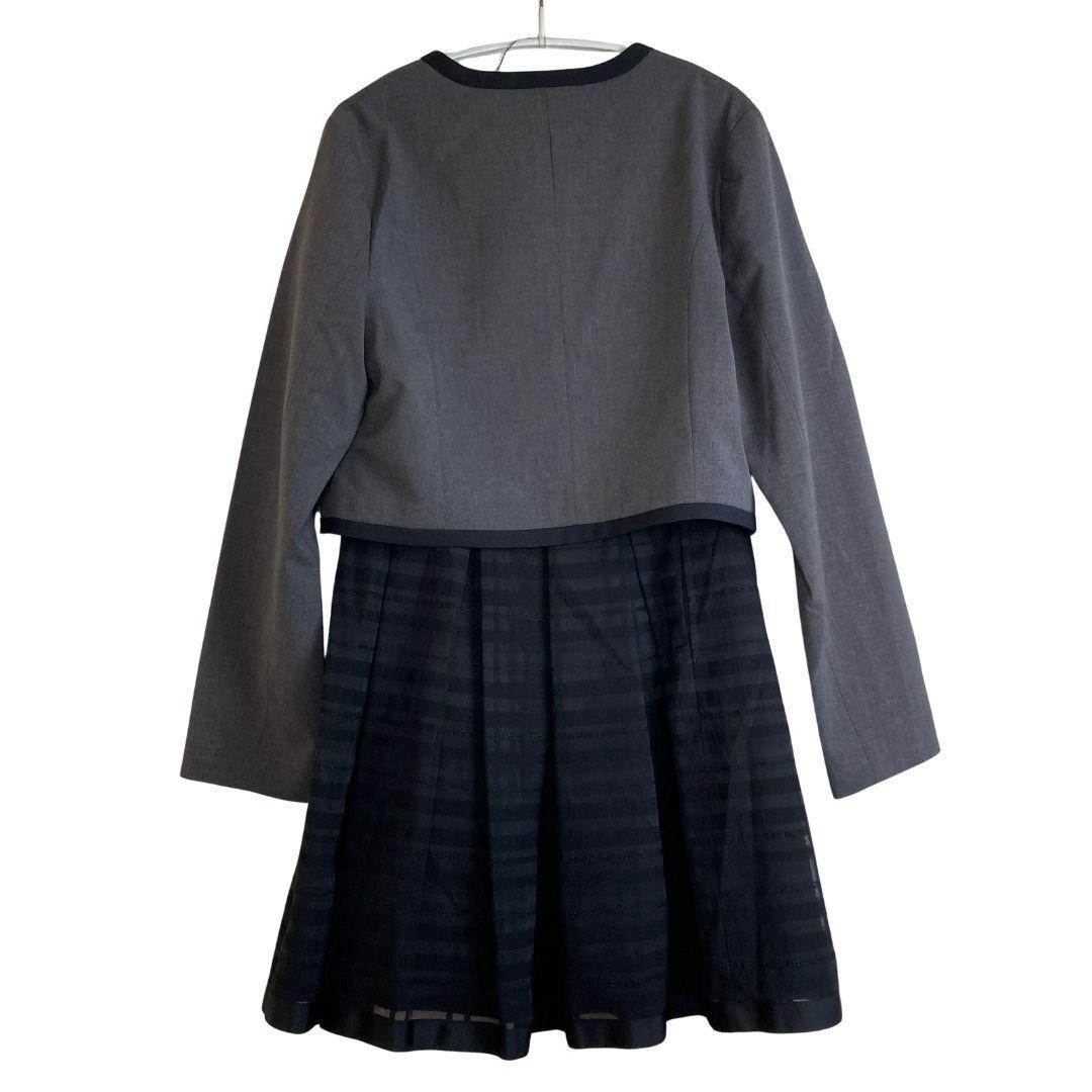 【新品】メゾ ピアノ ジュニア 160 ノーカラージャケット×スカート4点セット