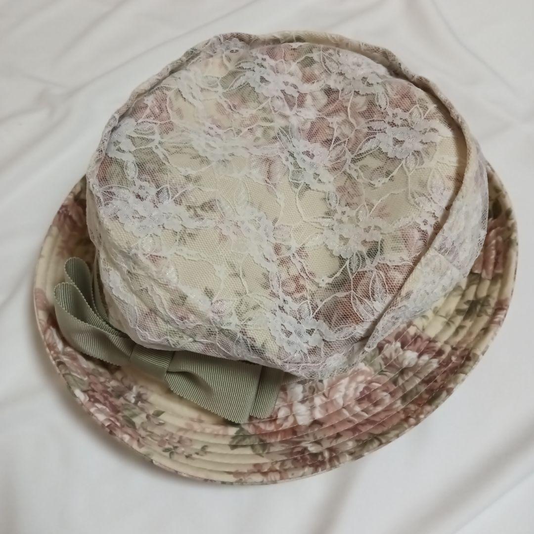 ヴィクトリアンメイデン　クラシカルブーケハット　ミスティベージュ