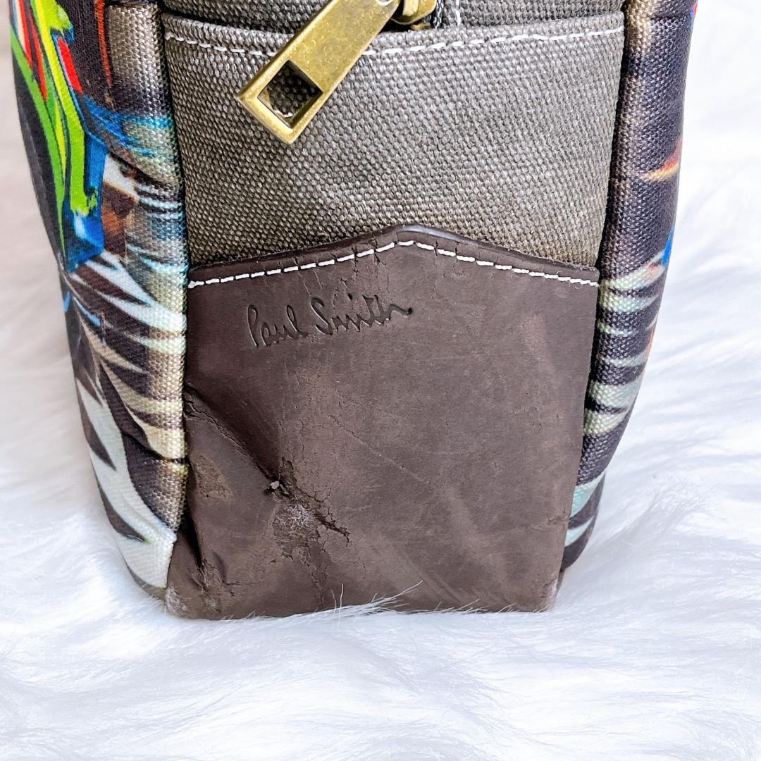 ポールスミス　2way　ボストン　ショルダー　ミニクーパー　マルチストライプ