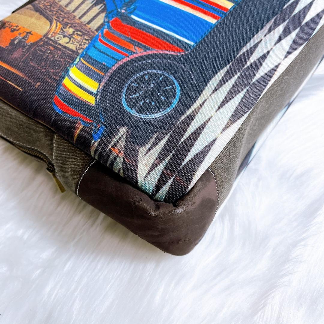 ポールスミス　2way　ボストン　ショルダー　ミニクーパー　マルチストライプ