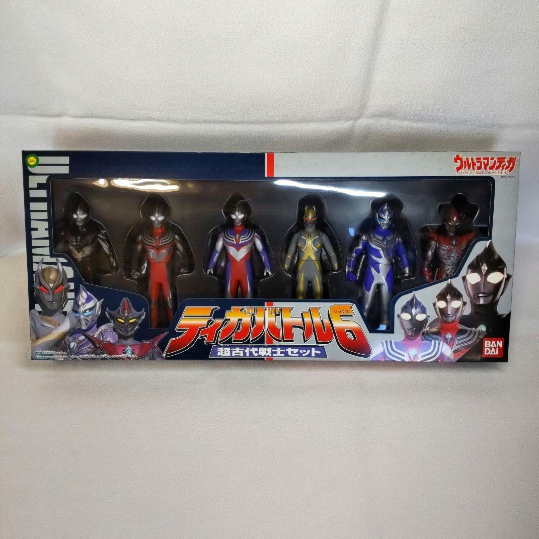 〈箱難あり未開封〉ティガバトル6 超古代戦士セット&会場限定版ウルトラマンティガ