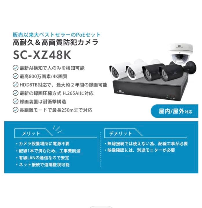 【未使用】防犯カメラセット