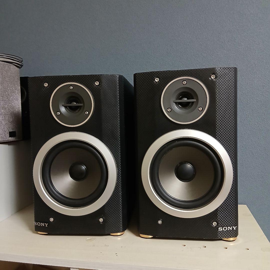 ​【カスタム品】SONY スピーカー SS-CMD373 カーボン調リメイク