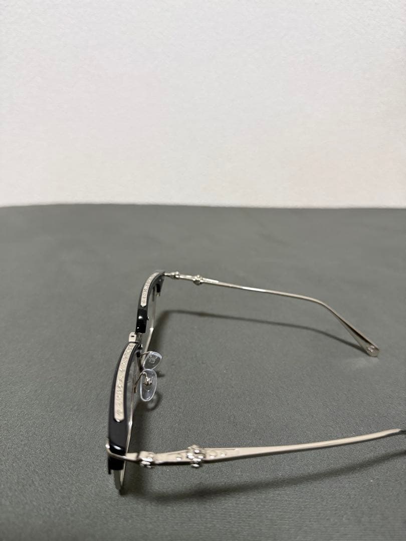 クロムハーツ ファッション・伊達メガネ ブラックフレーム