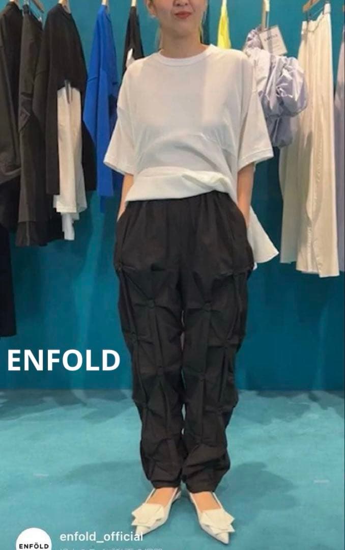 新品✨ENFOLD エンフォルド 25SS DIAMOND TUCK PANTS