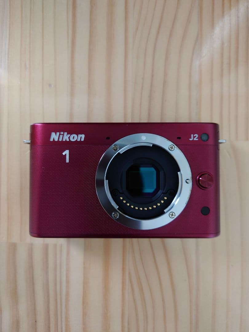 ★実用品★ Nikon ニコン J2 レッド ミラーレス一眼カメラ