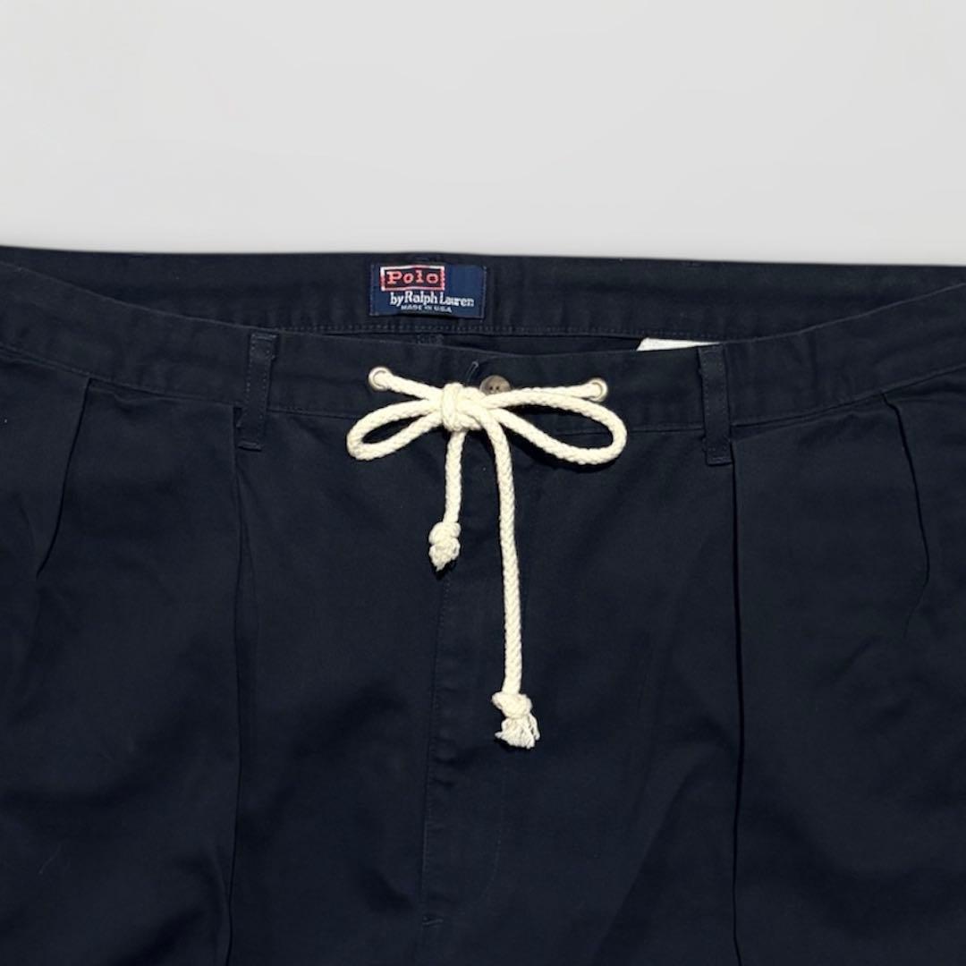 90s USA製 Ralph Lauren ポロチノ ツータック 初期タグ