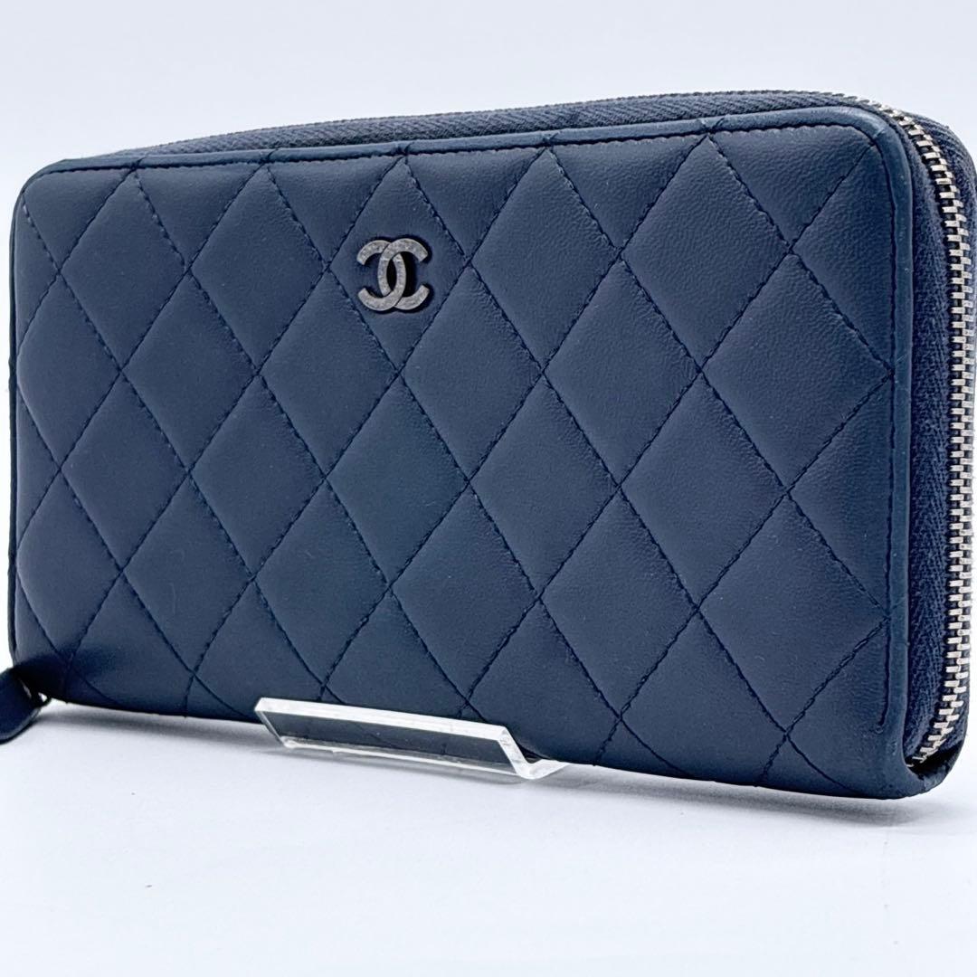 り*ん様 CHANEL シャネル マトラッセ ラウンドファスナー ココマーク ネ