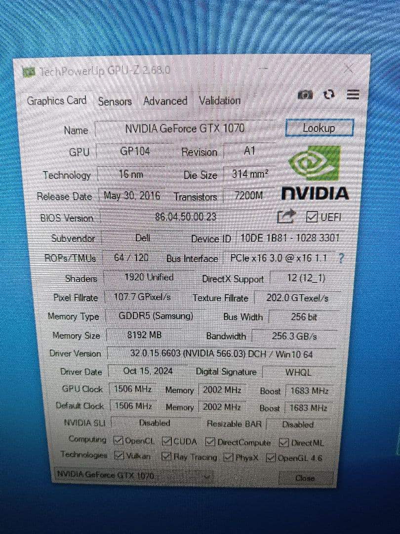 ✪ NVIDIA GeForce GTX 1070 8GB