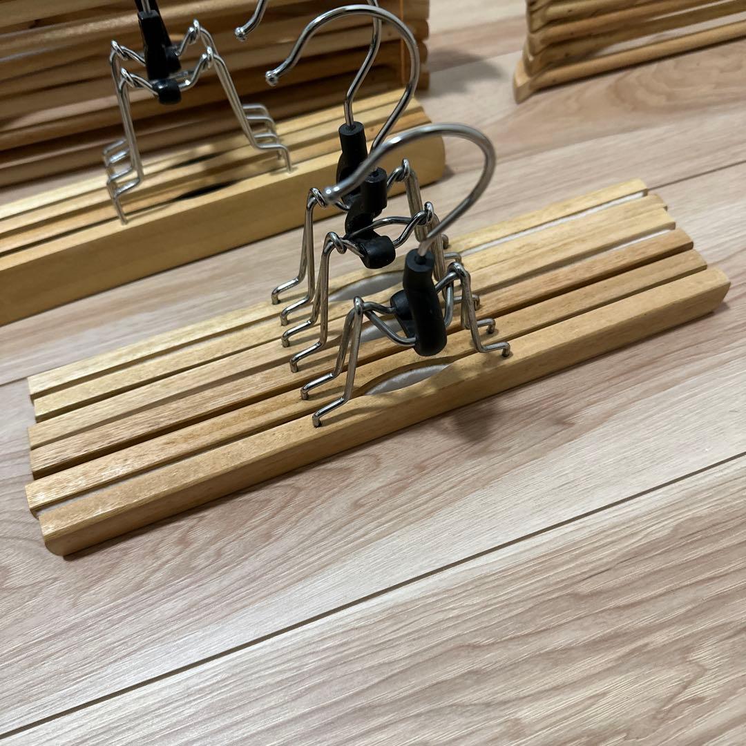 専用IKEA 木製ハンガー85本