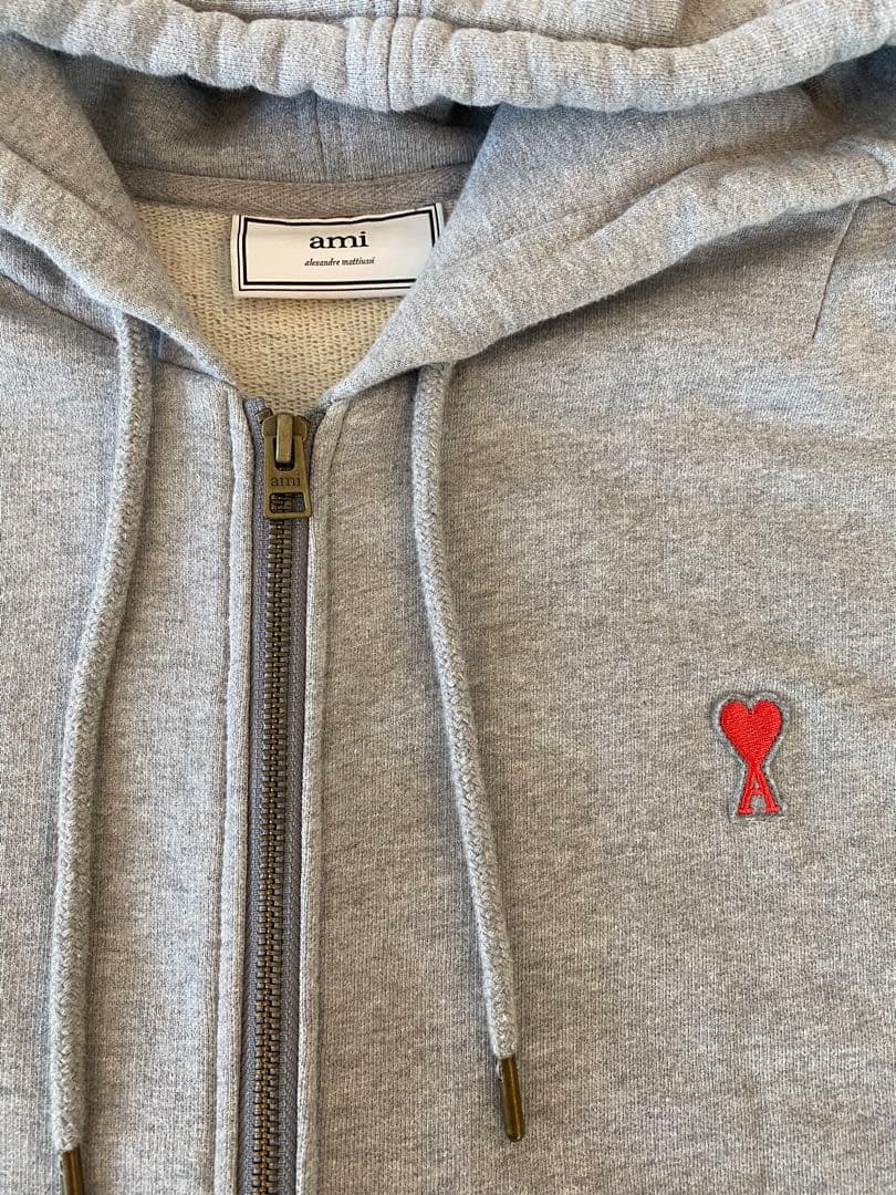 売り切りたいのでお値下げ！ami paris グレー フルジップパーカー