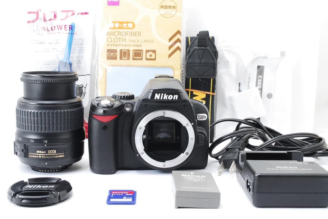 【新品級ショット数】Nikon D40x スマホ転送　すぐ撮影できる安心セット