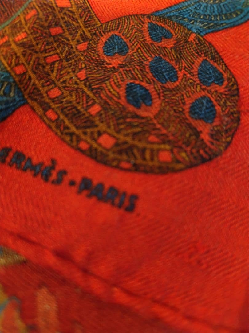 HERMES　エルメス　プチカレ　カシミアシルク　中古