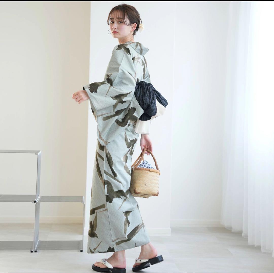 utatane ニコアンティーク 高級変わり織 浴衣3点セット【新品未使用】