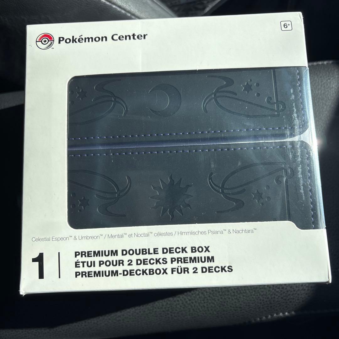 ゆ*読様 海外ポケモンセンター限定 エーフィ ブラッキー フリップダブルデッキケ