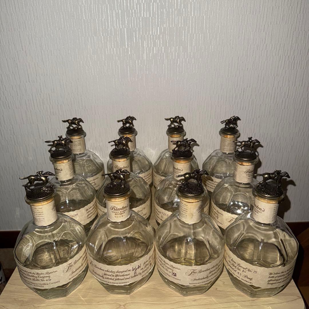 ブラントン　空瓶　未洗浄　化粧箱付き　12セット