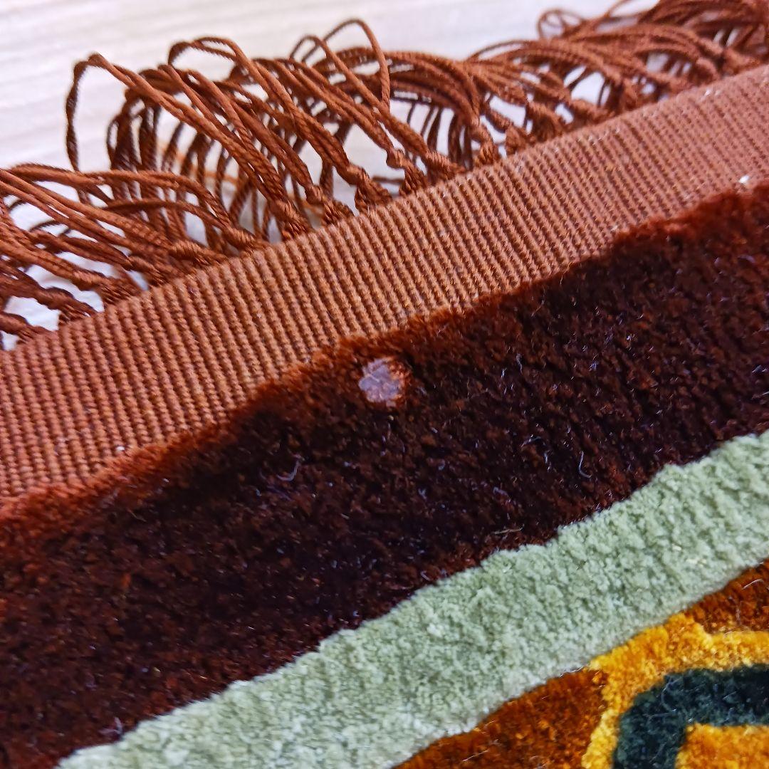 Y3001 中国シルク段通 特大判 245×169㎝ シルク100% 手織り