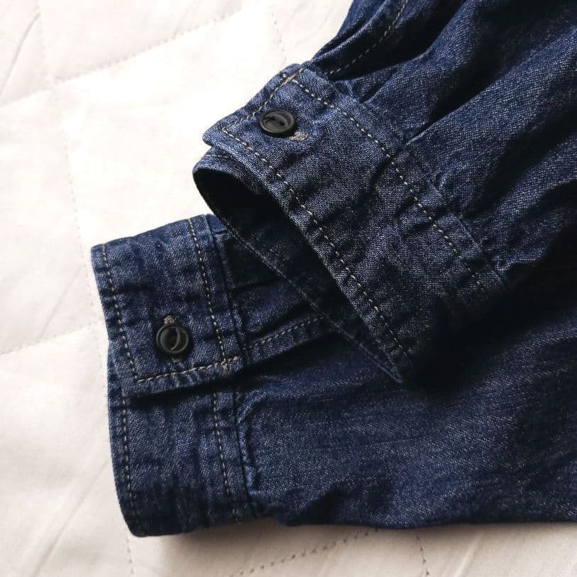 美品　soulberry　デニムワンピース　インディゴ　ソウルベリー　ゆったり