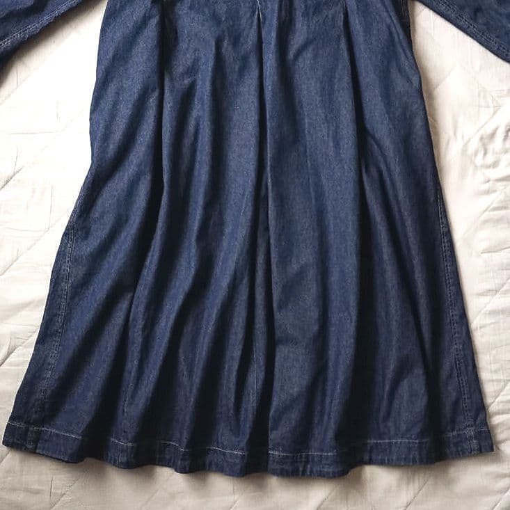 美品　soulberry　デニムワンピース　インディゴ　ソウルベリー　ゆったり