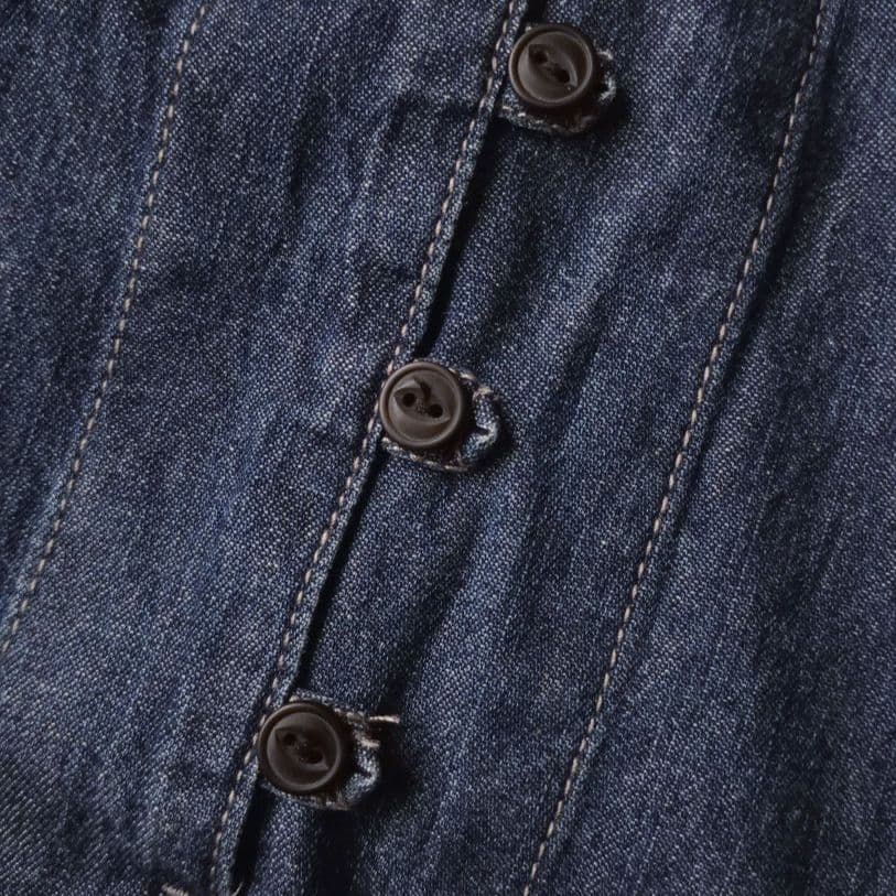 美品　soulberry　デニムワンピース　インディゴ　ソウルベリー　ゆったり