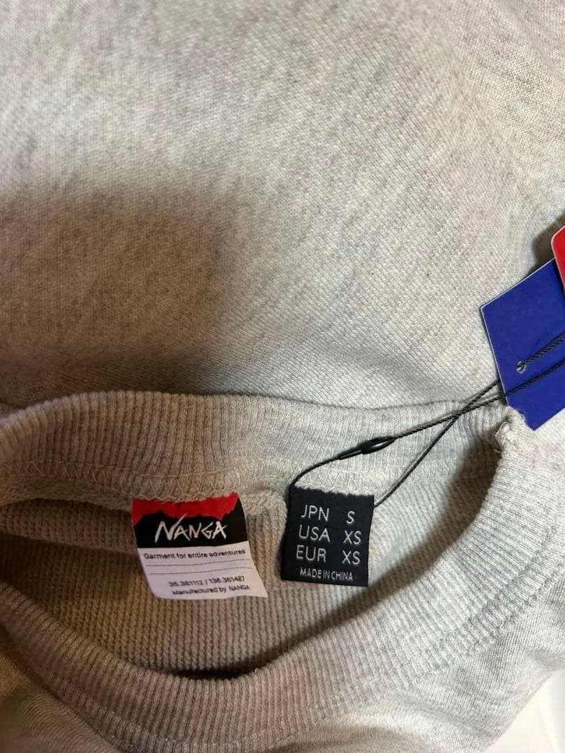 値下げ新品未使用　NANGAカラフルスニーカー刺繍グレー トレーナー