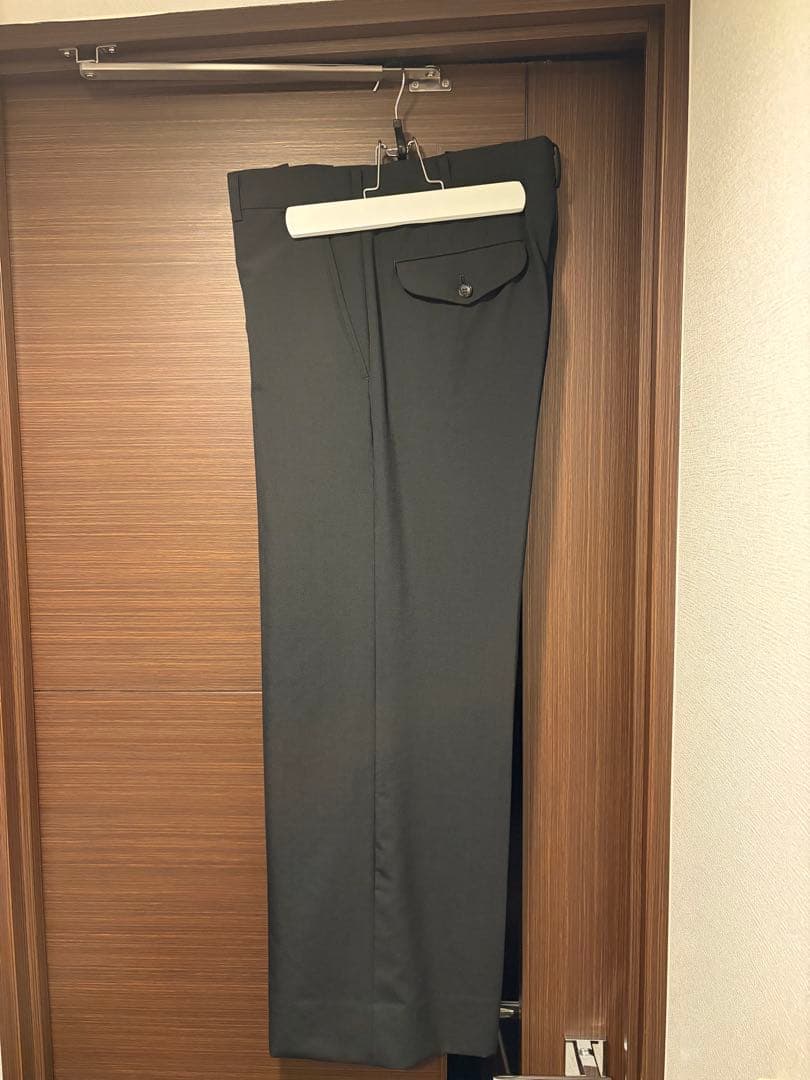 HOMME PLUS ワイドストレートスラックス