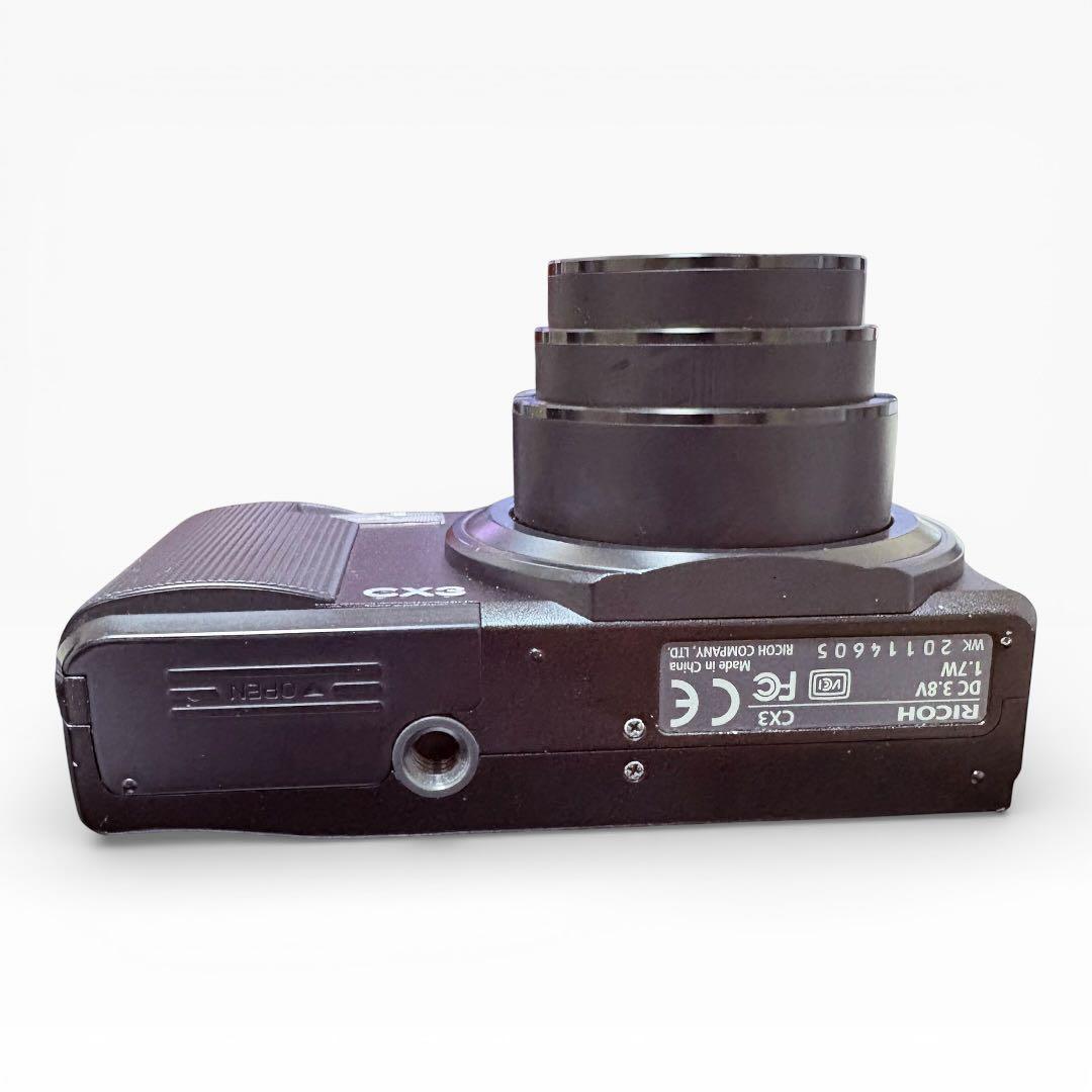 【動作確認済】RICOH リコー CX3 ブラック ケース・充電器・説明書付