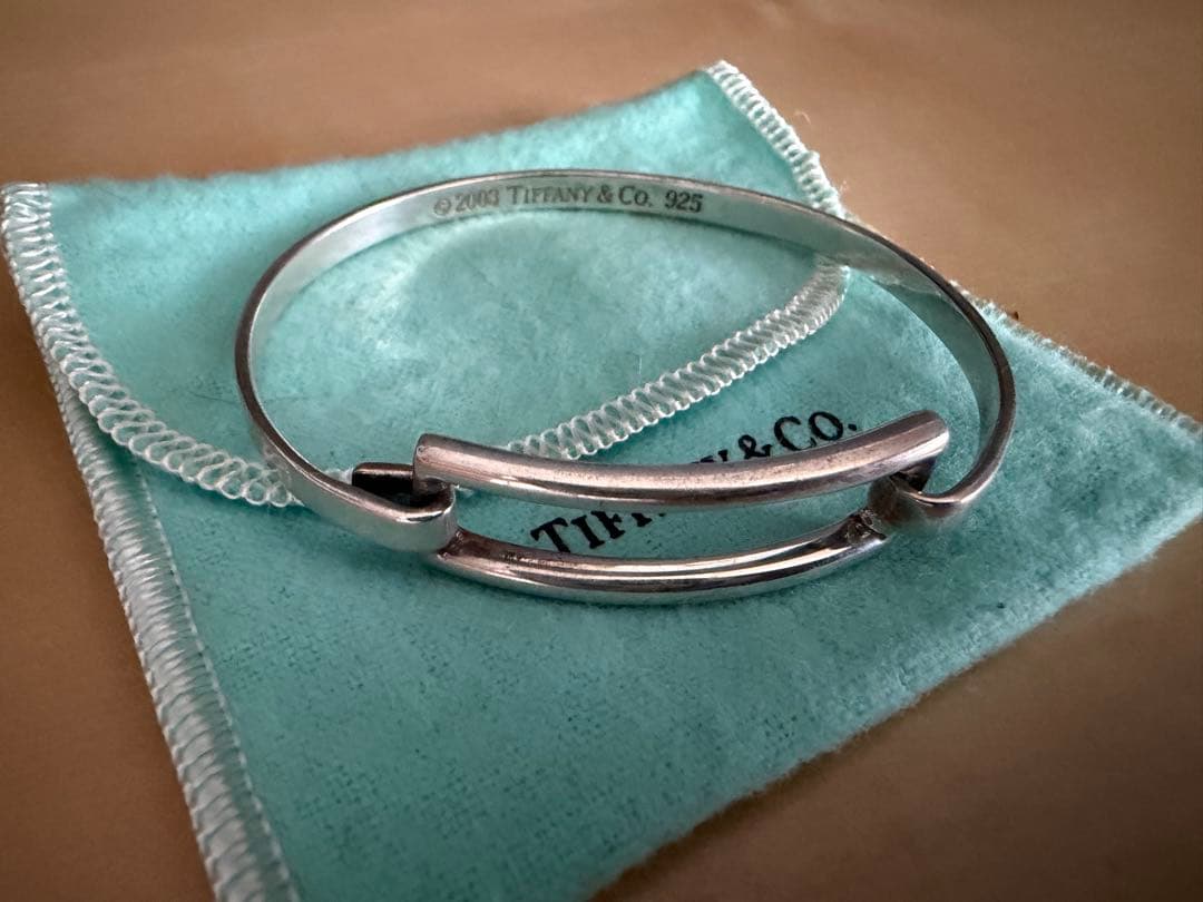 TIFFANY&Co. オープン レクタングル バングル