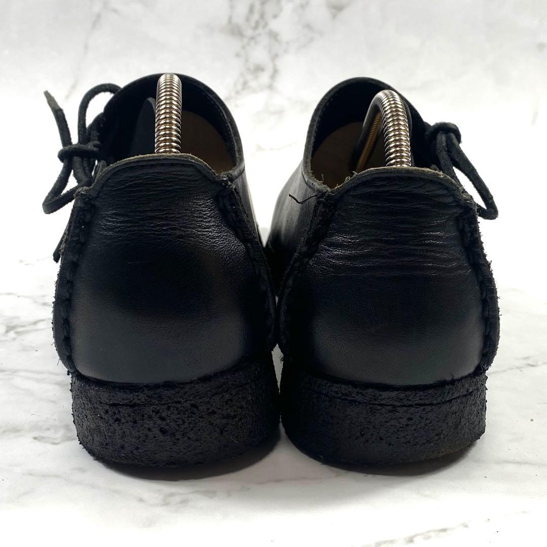 【美品】Clarks LUGGER BLK SMOOTH LEATHER 7.5