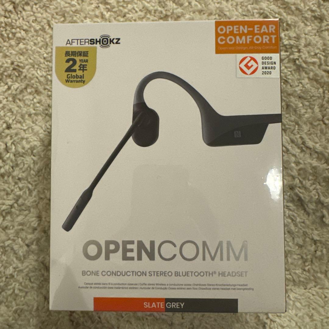SHOKZ OPENCOMM 骨伝導Bluetooth新品未開封【値下げ交渉可】