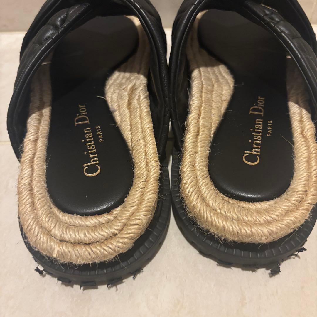 【美品】Dior ディオール サンダル カナージュ ツイスト　24.5/38.5